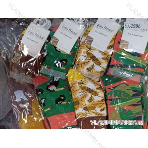 Ponožky veselé dámske pánske (35-39, 38-43) EMI ROSS ROS21ECC-2503AB