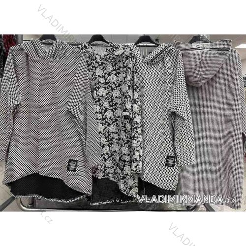 Mikina predĺžená dlhý rukáv dámska (M / L ONE SIZE) TALIANSKÁ MÓDA IMWD217398