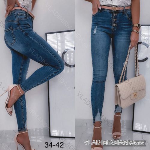 Rifle jeans dlhé dámske (34-42) JEANS JAW217445