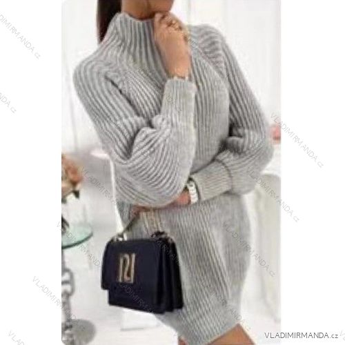 Sveter predĺžený dlhý rukáv dámsky (S / M ONE SIZE) TALIANSKÁ MÓDA IMWC217490