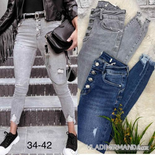 Rifle jeans dlhé dámske (34-42) JEANS JAW217522