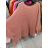 Sveter oversize dlhý rukáv dámsky (L / XL ONE SIZE) TALIANSKÁ MÓDA IM721400