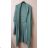 Cardigan pletený dlhý rukáv dámsky (S / M / L ONE SIZE) TALIANSKÁ MÓDA IMWL21121 zelená S / M / L