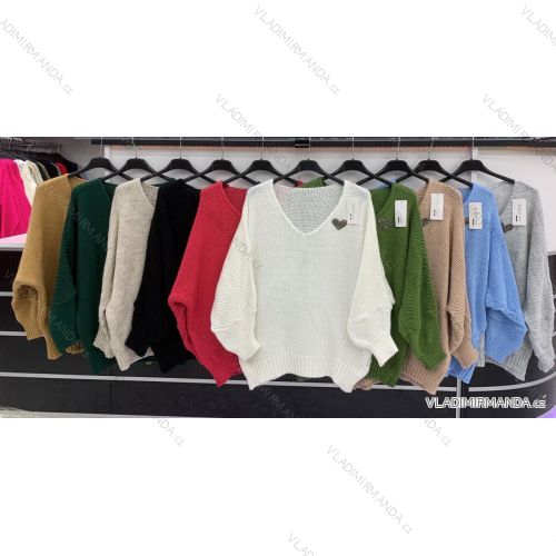 Sveter dlhý rukáv dámsky (S / M ONE SIZE) TALIANSKÁ MÓDA IMWD217619