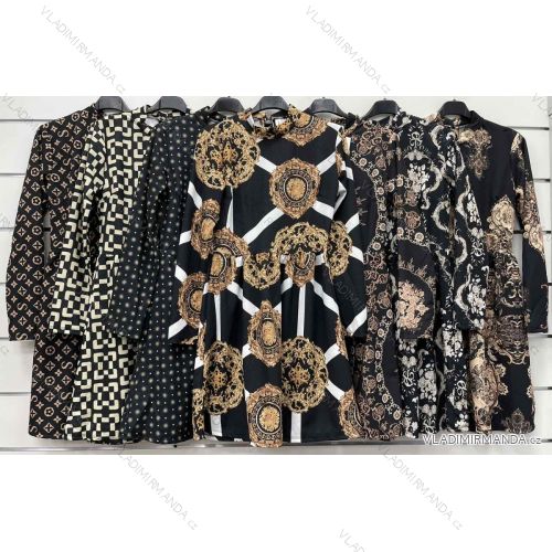 Šaty dlhý rukáv dámske (S / M ONE SIZE) TALIANSKÁ MÓDA IMWC217624