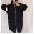 Kabát jesenné na zips dámsky (L / XL ONE SIZE) TALIANSKÁ MÓDA IMC21839 / DR L / XL vínová