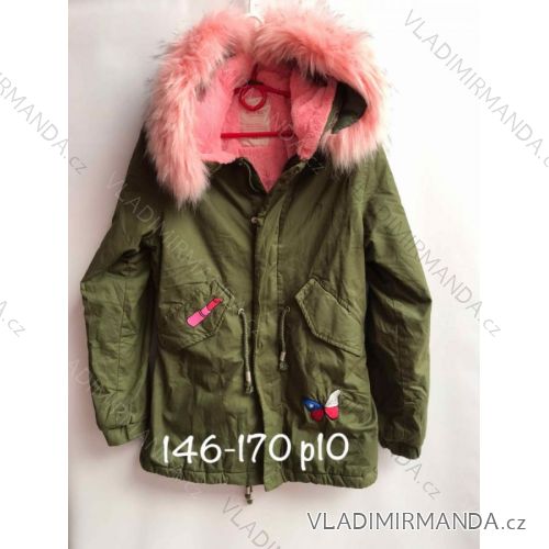 Bunda zimná detská dorast dievčenské (146-170) POĽSKÁ MÓDA HKW21H1855B