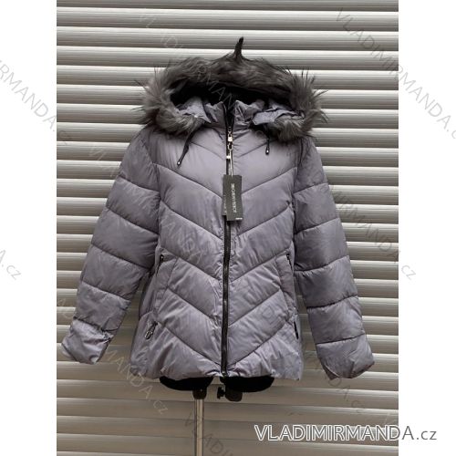 Bunda / Kabát zimná dámska (M-2XL) POĽSKÁ MÓDA HKW21Kn1879D