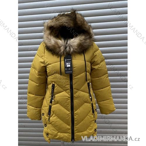 Bunda / Kabát zimná dámska (M-3XL) POĽSKÁ MÓDA HKW21KN-9827