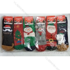 Ponožky teplé vianočný veselé dámske (35-42) PESAIL PES21SDM01