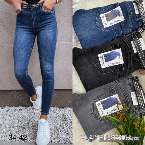Rifle jeans dlhé dámske (34-42) JEANS JAW217797