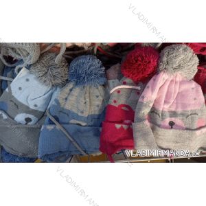 Čiapky zimné pletená detská chlapčenská a dievčenská (4-9 LET) POĽSKÁ VÝROBA PV421215