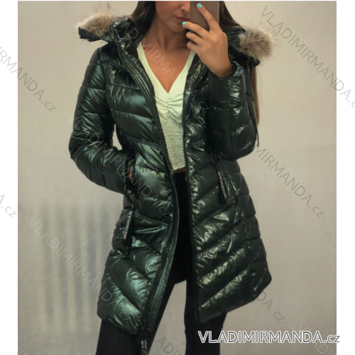 Kabát zimné s kožušinkou dámsky (S-2XL) POĽSKÁ MÓDA BLI2118278