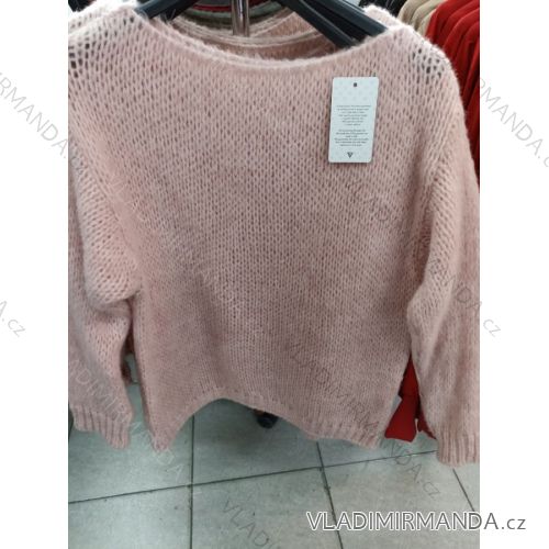 Sveter pletený tenký dlhý rukáv dámsky (S / M ONE SIZE) TALIANSKÁ MÓDA IM721464