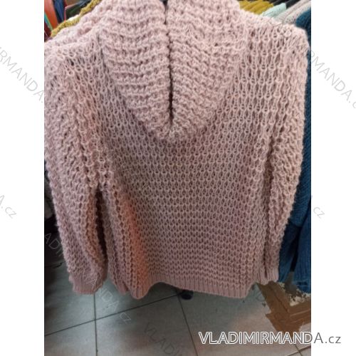 Sveter pletený s rolákom dlhý rukáv dámsky (S / M ONE SIZE) TALIANSKÁ MÓDA IM721467