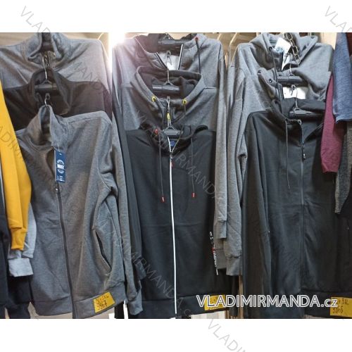 Mikina na zips pánska nadrozměr (2XL-5XL) MUST TMM21011
