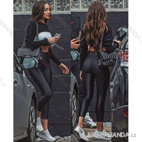 Legíny kožené zateplené dámske (S-XL) TURECKÁ MÓDA TM919097