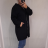 Mikina tenká s kapucňou na zips dámska (XL/3XL ONE SIZE) TALIANSKÁ MÓDA IMN23NOVA