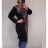 Šaty dlhý rukáv dámsky nadrozmerný (xl-8xl) ČESKÁ MÓDA CRM21BALI/DR 56 ružová