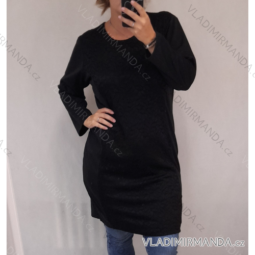 Šaty dlhý rukáv dámsky nadrozmerný (xl-8xl) ČESKÁ MÓDA CRM21PRAHA