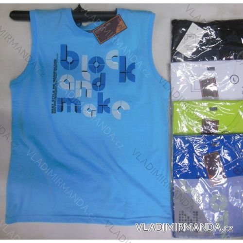 Tričko bez prstencovú Pánske bavlnené (m-xxl) NATURAL MAN 61105