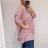 Tričko tunika s príveskom dlhý rukáv dámska (3XL / 5XL ONE SIZE) TALIANSKÁ MÓDA IM321588/DR