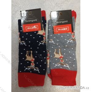 Ponožky veselé vianočné pánske sob Rudy (42-46) POĽSKÁ MÓDA DPP21221