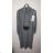 Šaty úpletové s rolákom a s kabelkou dlhý rukáv dámske (S/M ONE SIZE) TALIANSKÁ MÓDA IMT21CD96779 čierna S / M