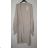 Cardigan pletený dlhý rukáv dámsky (3XL/4XL ONE SIZE) TALIANSKÁ MÓDA IMD21882 hnedá