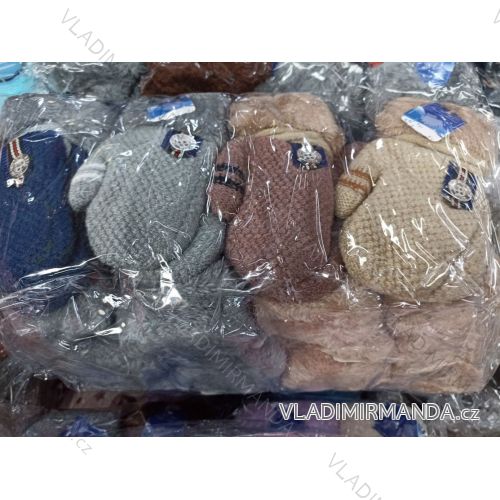 Rukavice palčiaky teplé detské dievčenské a chlapčenské (4-9 LET) POĽSKÁ VÝROBA PV321184