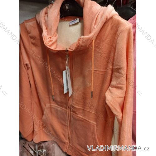 Mikina na zips s kapucňou dlhý rukáv dámska (M-2XL) TEMSTER BES2123566
