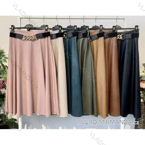 Sukňa dlhá koženková dámska (S / M ONE SIZE) TALIANSKÁ MÓDA IMWD217846