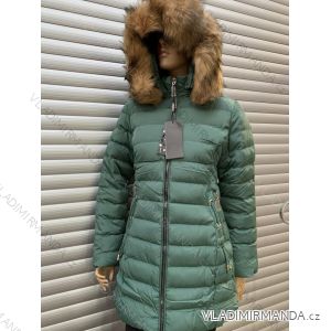 Bunda / Kabát zimná dámska nadrozměr (3XL-7XL) POĽSKÁ MÓDA HKW21511