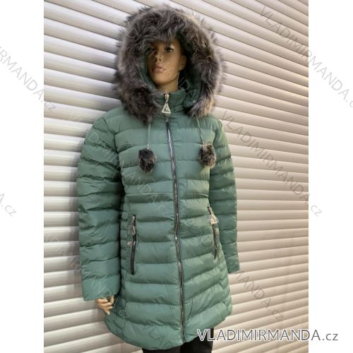Bunda / Kabát zimná dámska (M-3XL) POĽSKÁ MÓDA HKW21526