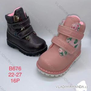 Topánky členkové zimné detské dievčenské (22-27) TSHOWS OBT21B626