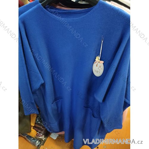 Šaty úpletové dlhý rukáv dámske (XL/2XL ONE SIZE) TALIANSKA MÓDA MA821072