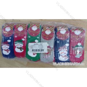 Ponožky vianočné dojčenské dievčenské a chlapčenské (0-12,12-24 mesiacov) AURA.VIA AURA21SBB5512