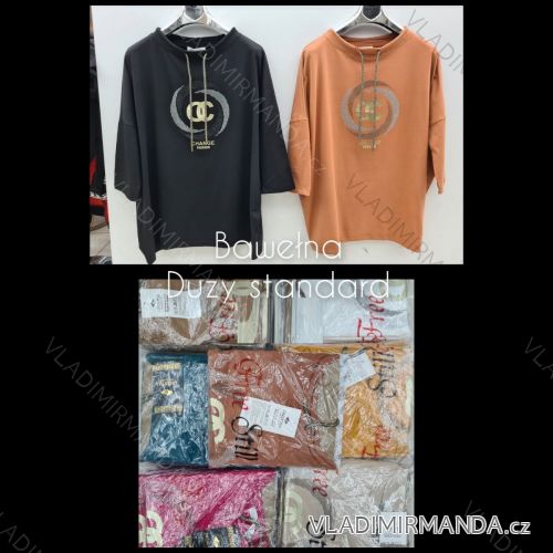 Tunika dlhý rukáv dámska nadrozmer (L/XL ONE SIZE) TURECKÁ MÓDA TMFS217907