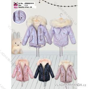 Kabát zimný s kožúškom detský dojčenský dievčenské (1-5 ROKOV) TALIANSKA MÓDA HKW21ZZW2021015