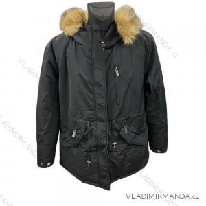 Bunda / Kabát parka zimná dámska nadrozměr (2XL-3XL) POĽSKÁ MÓDA MTN21MHM-W550BIG/DR