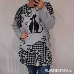 Tunika dlhý rukáv dámska nadrozmer (2X/3XL ONE SIZE) TURECKÁ MÓDA TMFS21001