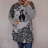 Tunika dlhý rukáv dámska nadrozmer (2X/3XL ONE SIZE) TURECKÁ MÓDA TMFS21001