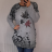 Tunika dlhý rukáv dámska nadrozmer (2X/3XL ONE SIZE) TURECKÁ MÓDA TMFS21002