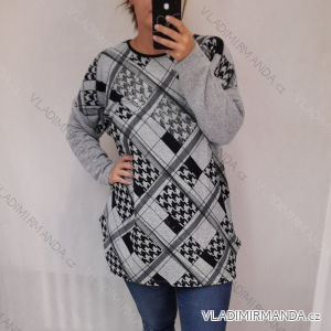 Tunika dlhý rukáv dámska nadrozmer (2X/3XL ONE SIZE) TURECKÁ MÓDA TMFS21004