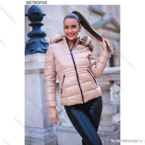 Bunda zimná dámska (S-2XL) POĽSKÁ MÓDA HKW21C081