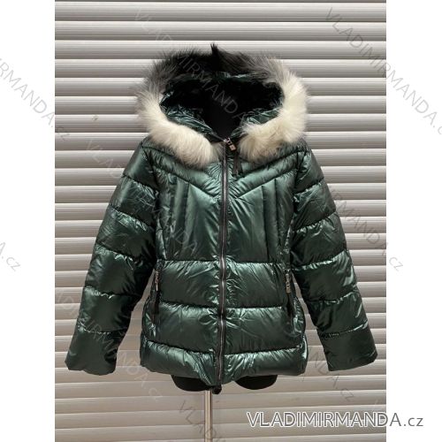 Bunda zimná dámska nadrozmer (3XL-7XL) POĽSKÁ MÓDA HKW21KN8205TO
