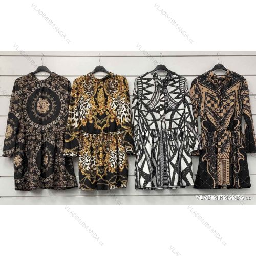 Šaty dlhý rukáv dámske (S/M ONE SIZE) TALIANSKA MÓDA IMWA217950