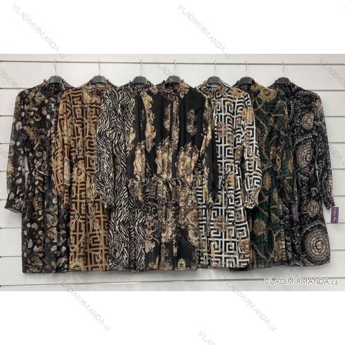 Šaty dlhý rukáv dámske (S/M ONE SIZE) TALIANSKA MÓDA IMWA217952