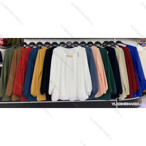 Blúzka dlhý rukáv dámska (L/XL ONE SIZE) TALIANSKA MÓDA IMWD217957