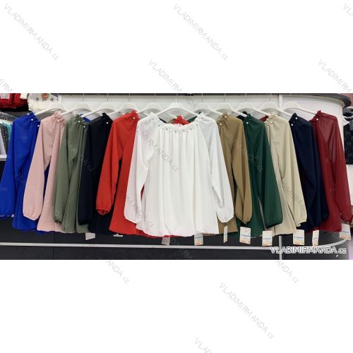 Blúzka dlhý rukáv dámska (L/XL ONE SIZE) TALIANSKA MÓDA IMWD218008